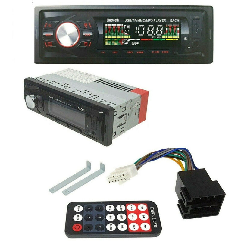 foto del prodotto trade shop traesio stereo auto autoradio 4x60w aux mp3 usb sd radio fm bluetooth viva voce mod.5008 