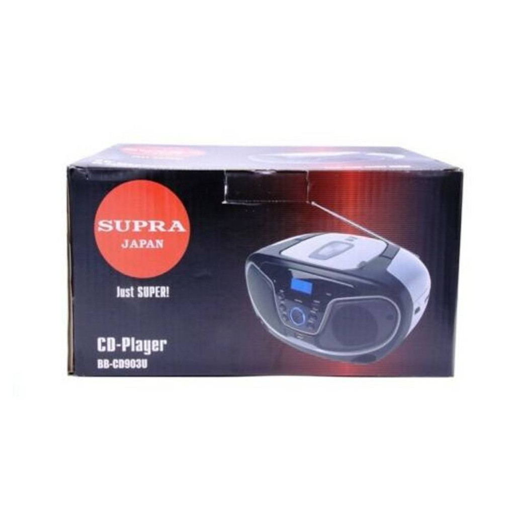 foto del prodotto trade shop traesio stereo radio portatile usb cd cd r cd rw player mp3 am fm 64 108mhz antenna 