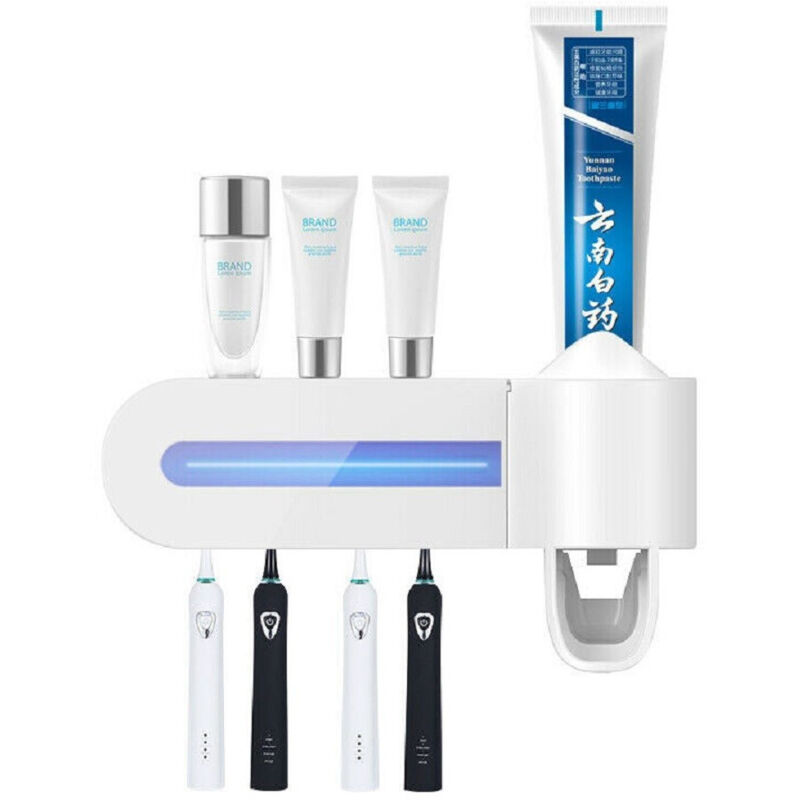 foto del prodotto trade shop traesio sterilizzatore per spazzolino dispenser dentifricio supporto spazzolini lw y01 