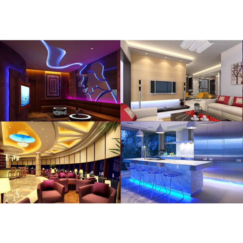 foto del prodotto trade shop traesio - strip striscia led 5m 3528 5050 5630 300 led impermeabile fredda calda rgb - -bianco caldo -smd 5630 -5 ampere -