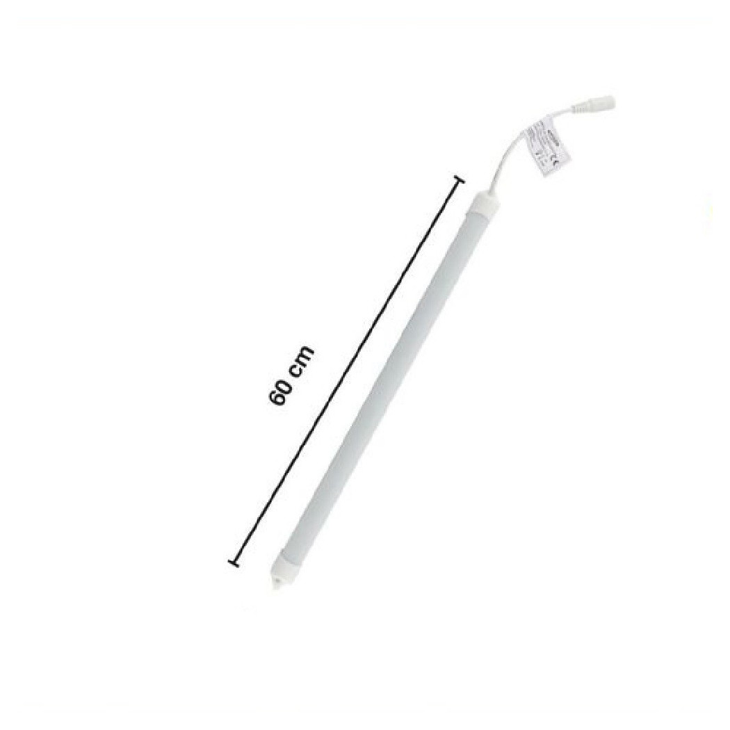 foto del prodotto trade shop traesio striscia barra led profilo alluminio 60cm 10w luce 3000k 4000k 6500k 3014 12v 60 bianco freddo 