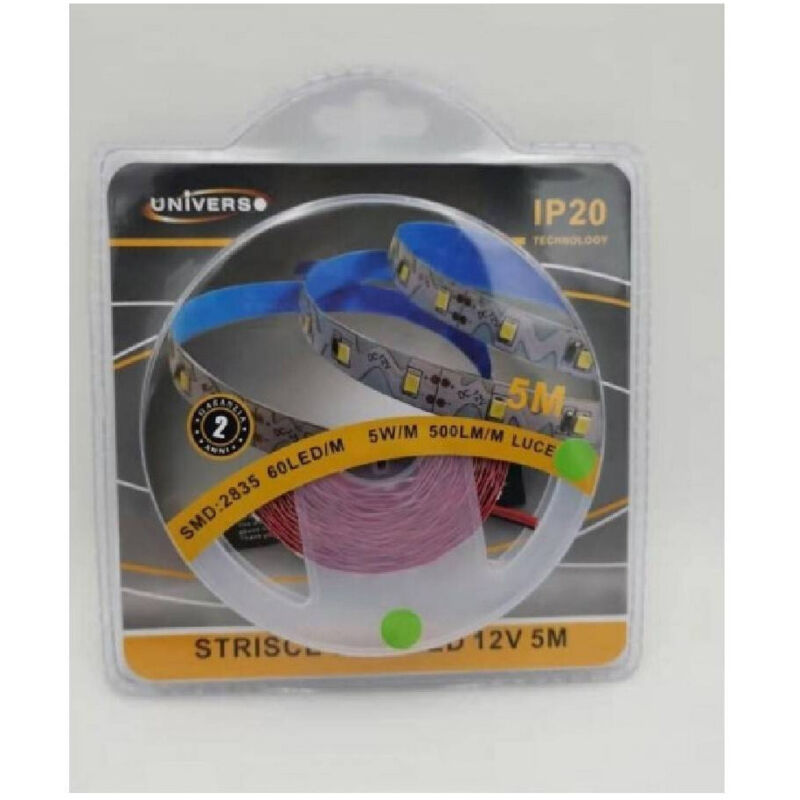 foto del prodotto trade shop traesio striscia flessibile strip led modellabile 5mt smd 2835 vari toni luce 2835 12v s verde 