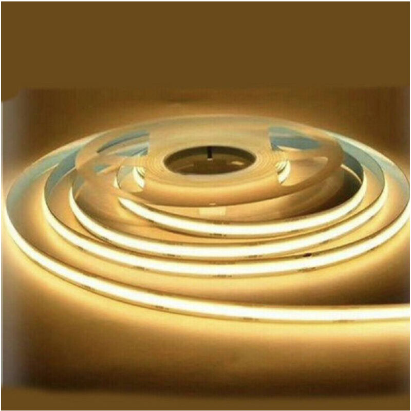 foto del prodotto trade shop traesio striscia led flessibile strip led cob 12v 70w luce fredda calda naturale 12v bianco caldo 