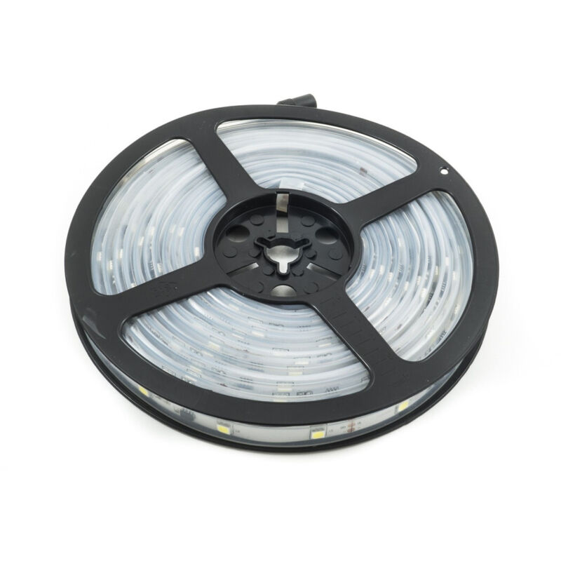 foto del prodotto trade shop traesio striscia strip led multieffect smd 5050 150 smd flessibile luce colorata ip 20 verde 