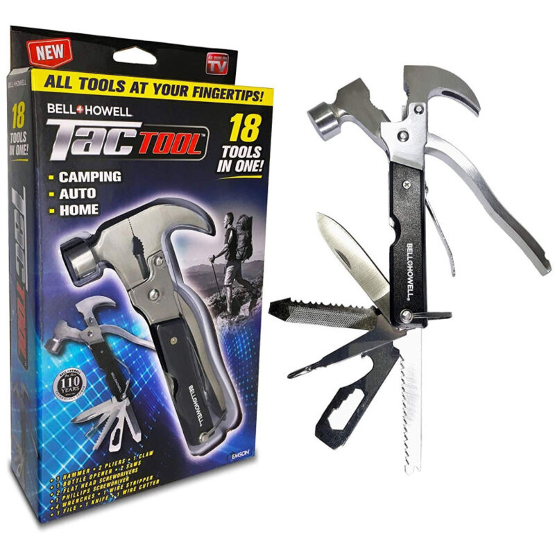 foto del prodotto trade shop traesio strumento multiuso multifunzione 18 attrezzi in 1 martello pinza cacciavite 