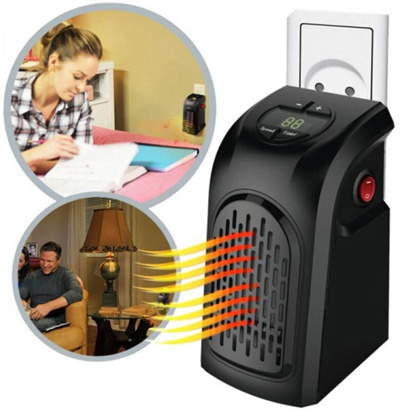 foto del prodotto trade shop traesio stufa elettrica portatile a basso consumo 350w gradi regolabili per casa ufficio 