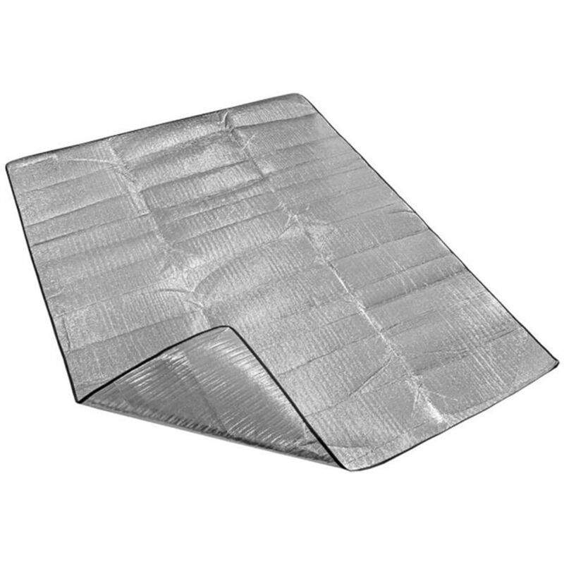 foto del prodotto trade shop traesio stuoia per spiaggia mare picnic 168x90cm doppia lamina in alluminio avvolgibile 