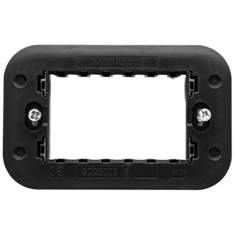 foto del prodotto trade shop traesio supporto 3m 4m 6m per scatole 3 4 6 moduli compatibile bticino axolute 3 fori 