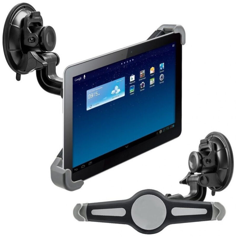 foto del prodotto trade shop traesio supporto a ventosa per auto compatibile con qualsiasi tablet stand holder 360 