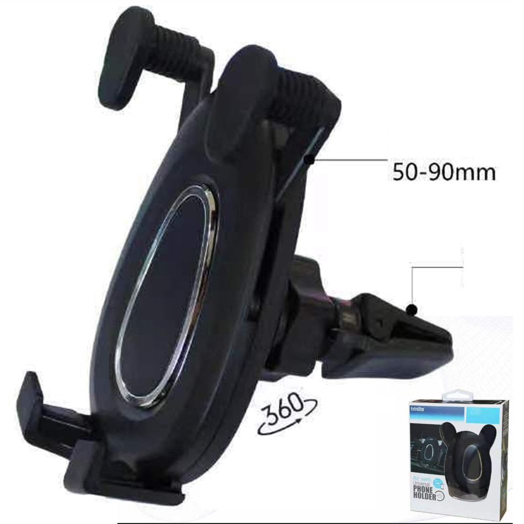 foto del prodotto trade shop traesio supporto cellulare auto per cruscotto parabrezza con clip portacellulare 360 