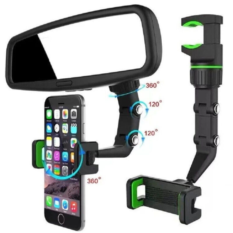 foto del prodotto trade shop traesio supporto da auto specchietto retrovisore per cellulari navigatore smartphone 