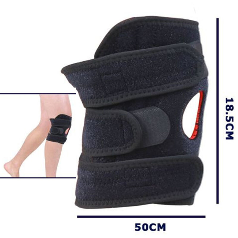 foto del prodotto trade shop traesio supporto tutore doppio per ginocchio fascia per corridori tendine rotuleo 