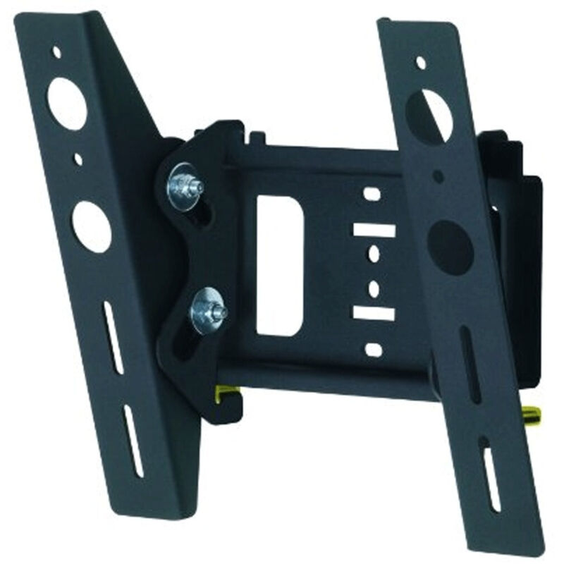 foto del prodotto trade shop traesio supporto tv da parete staffa inclinabile per schermi da 25 a 32 colore nero 