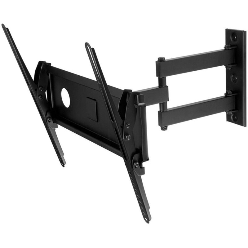 foto del prodotto trade shop traesio supporto tv da parete staffa orientabile per schermi da 26 a 47 colore nero 