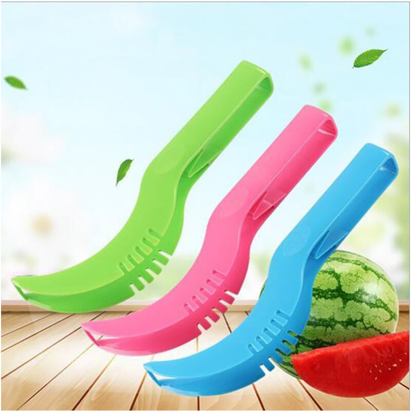 foto del prodotto trade shop traesio taglia e affetta anguria melone cocomero pinza servi frutta utensile da cucina 