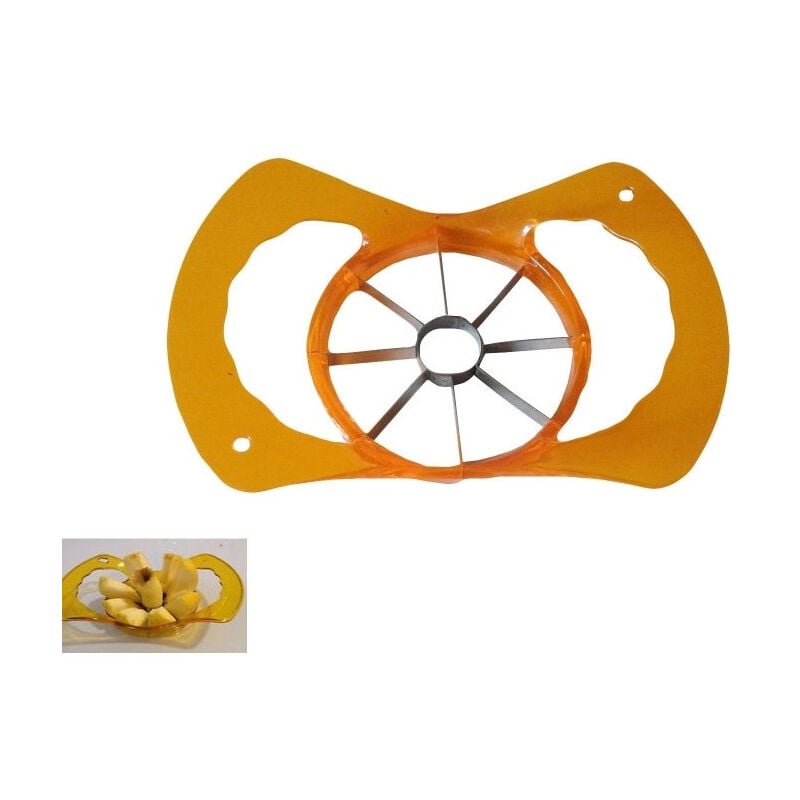 foto del prodotto trade shop traesio taglia mela 10 cm affetta fette fettine spicchi 8 lame in acciaio servi cucina 