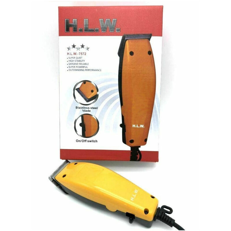 foto del prodotto trade shop traesio tagliacapelli hlw 7572 regola barba rasoio elettrico clipper con pettini 