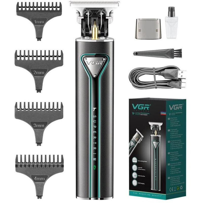 foto del prodotto trade shop traesio tagliacapelli professionale senza fili lama a t uomo a batteria rasoio vgr v 009 