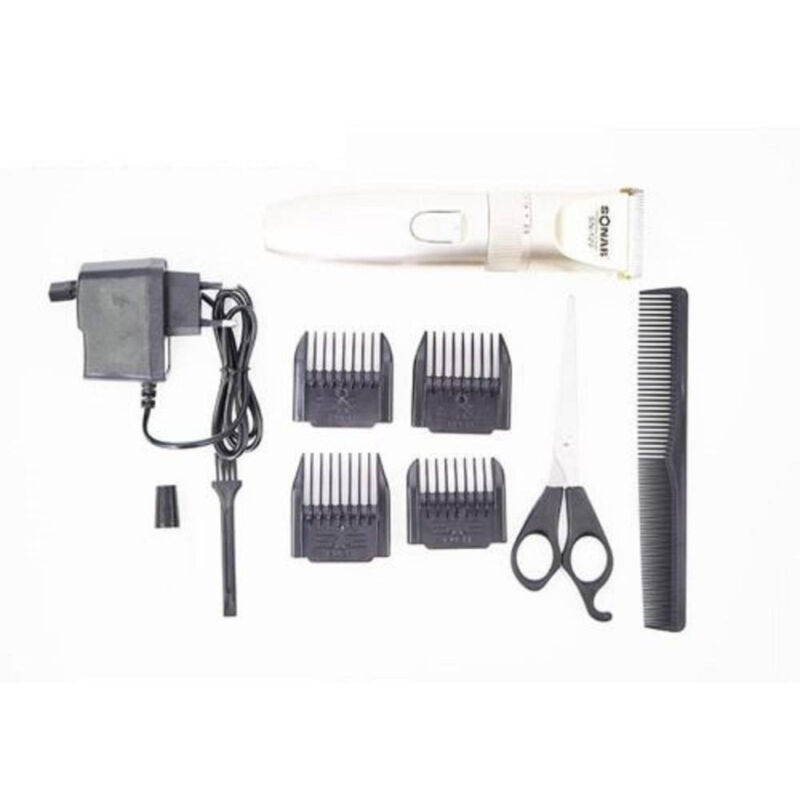 foto del prodotto trade shop traesio tagliacapelli regola capelli barba ricaricabile hlw 129 forbici pettini 