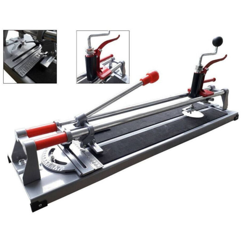 foto del prodotto trade shop traesio tagliapiastrelle 3 in 1 professionale 600mm taglia piastrelle mattonelle manuale 