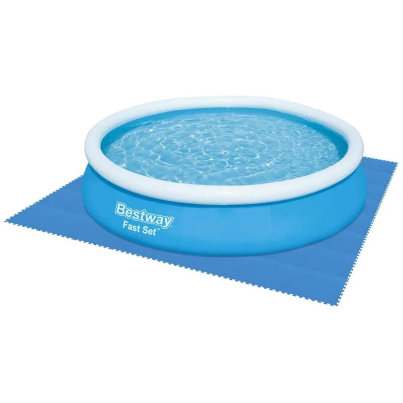 foto del prodotto trade shop traesio tappeto piastrelle base sotto piscina componibile protettivo da 50x50 cm blu 58220 