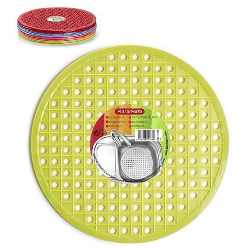 foto del prodotto trade shop traesio tappeto tappetino per lavello in plastica tondo cucina rotondi colorati 11875 