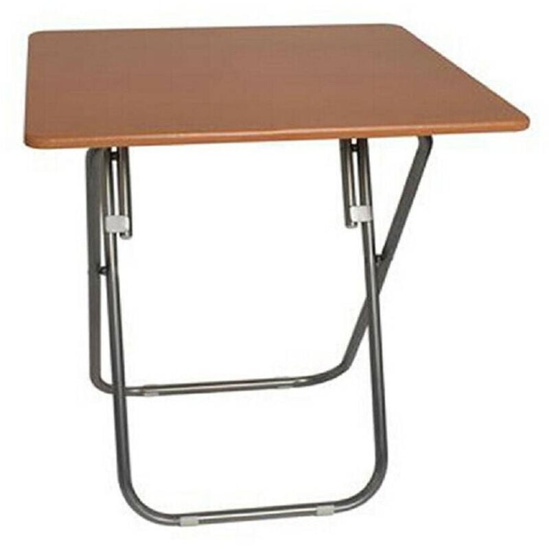 foto del prodotto trade shop traesio - tavolo in legno con piano quadrato 69 x 60 x 60 cm richiudibile pieghevole -