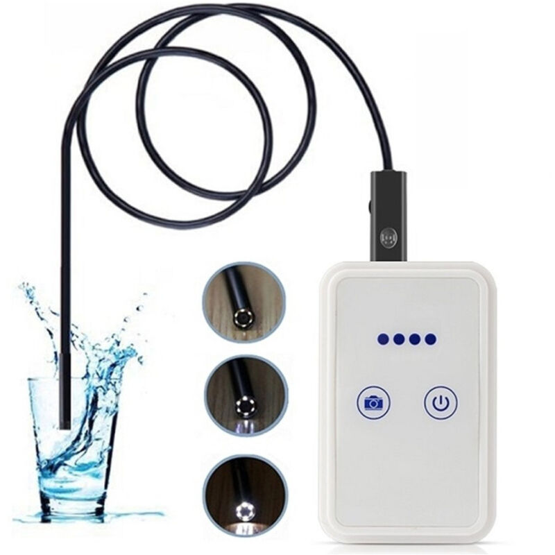 foto del prodotto trade shop traesio telecamera 9mm 2mt hd 720p 6 led wifi endoscopica waterproof android ios windows 