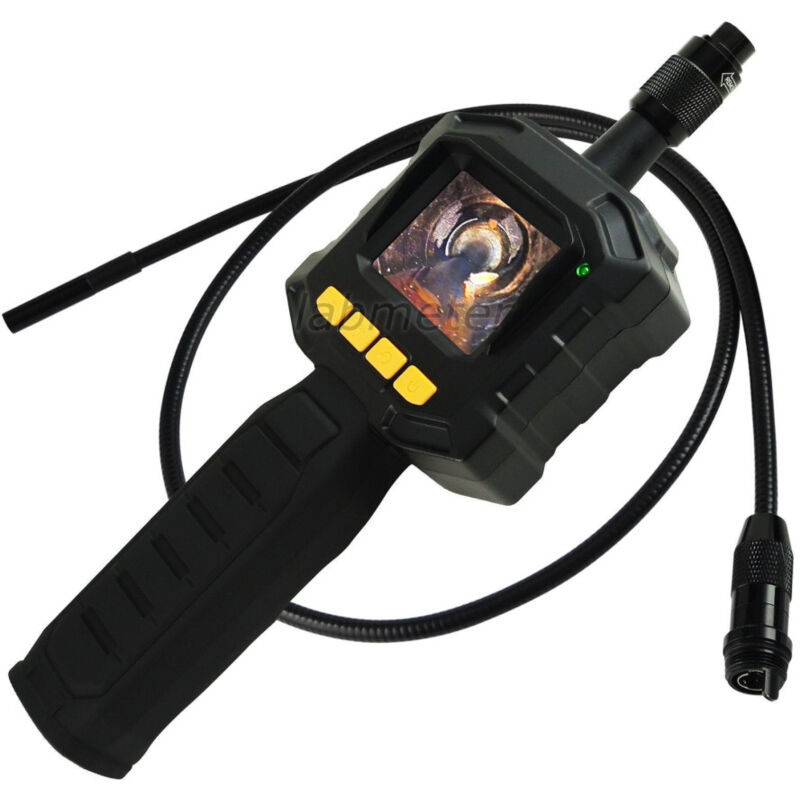 foto del prodotto trade shop traesio telecamera con monitor endoscopica 4 led luce cavo sonda flessibile ispezione 