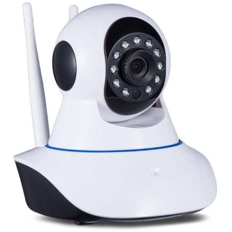 foto del prodotto trade shop traesio telecamera ip camera hd 720p wireless led ir lan motorizzata wifi rete internet 