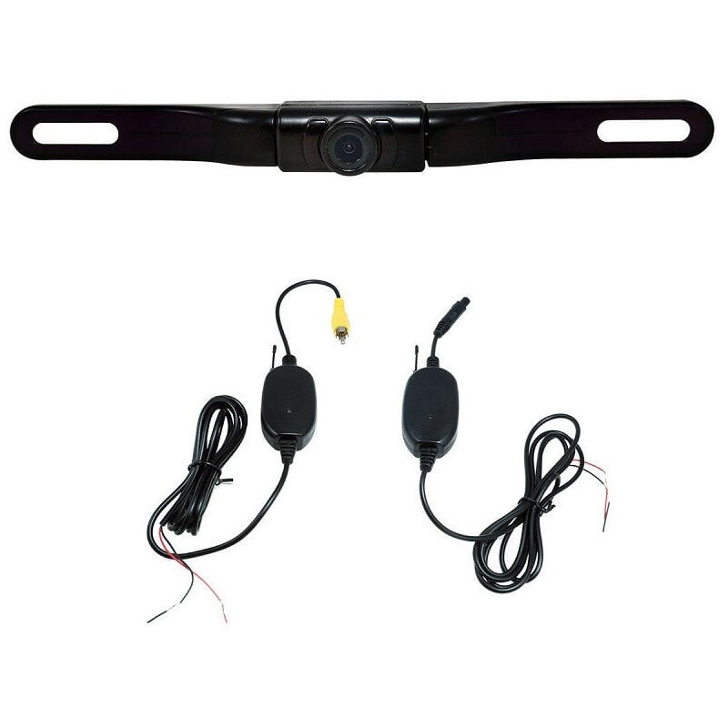 foto del prodotto trade shop traesio telecamera retromarcia wireless auto camper 5led con infrarossi retrocamera auto 