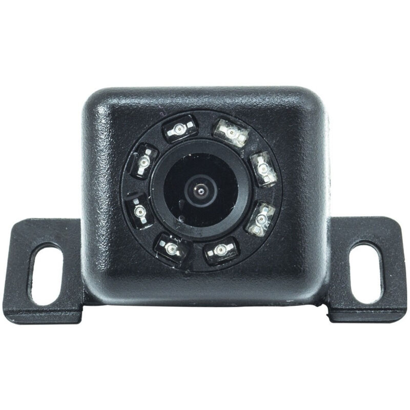 foto del prodotto trade shop traesio - telecamera staffa fissa 8 led retromarcia auto camper suv e312 -