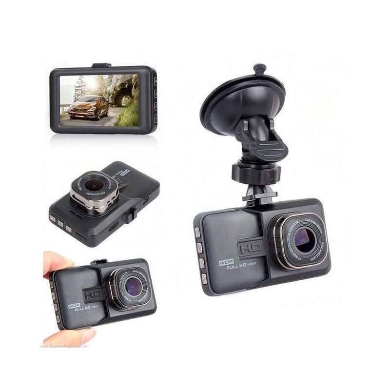 foto del prodotto trade shop traesio telecamera videoregistratore mini dvr per auto hd nera 1080p monitor lcd 626 