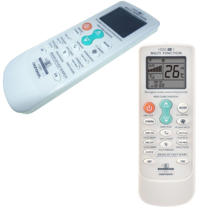 foto del prodotto trade shop traesio telecomando universale per condizionatore climatizzatore aria condizionata 830es 