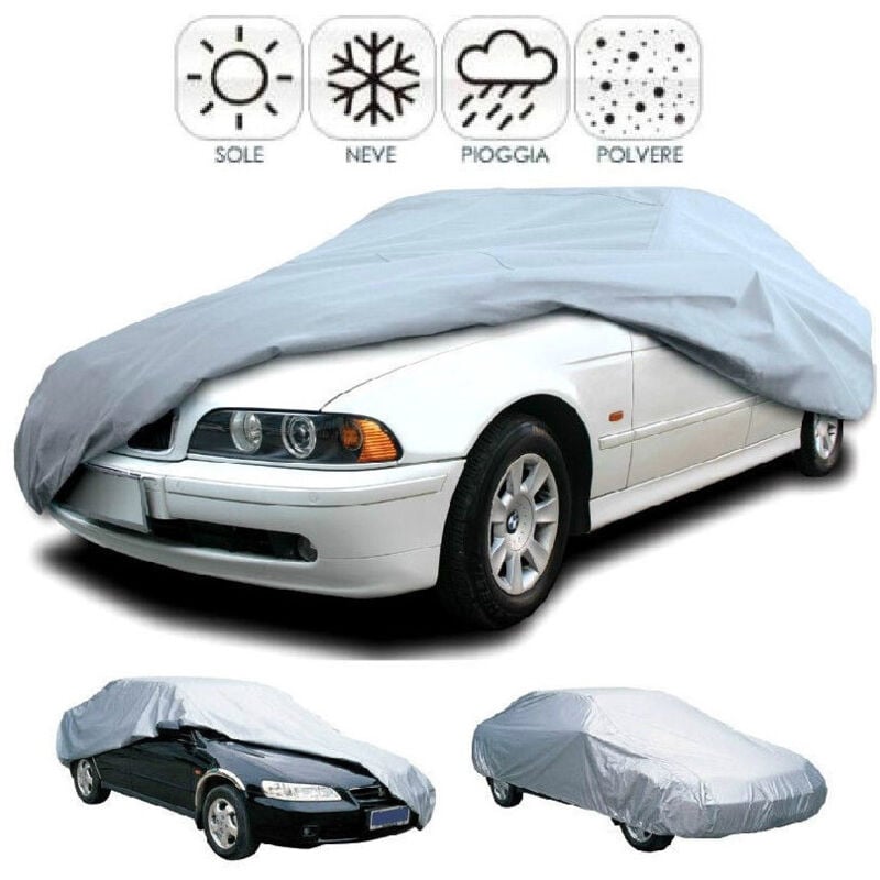 foto del prodotto trade shop traesio - telo copriauto impermeabile copertura copri auto pvc anti pioggia sole s m l xl -