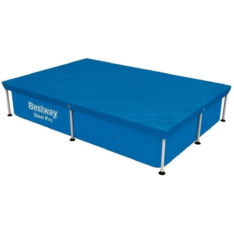 foto del prodotto trade shop traesio telo di copertura rettangolare per piscina 221x150 cm steel pro protezione 58103 