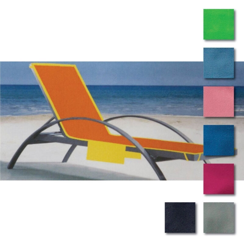 foto del prodotto trade shop traesio telo mare microfibra con tasche vari colori coprilettino sdraio piscina spiaggia 