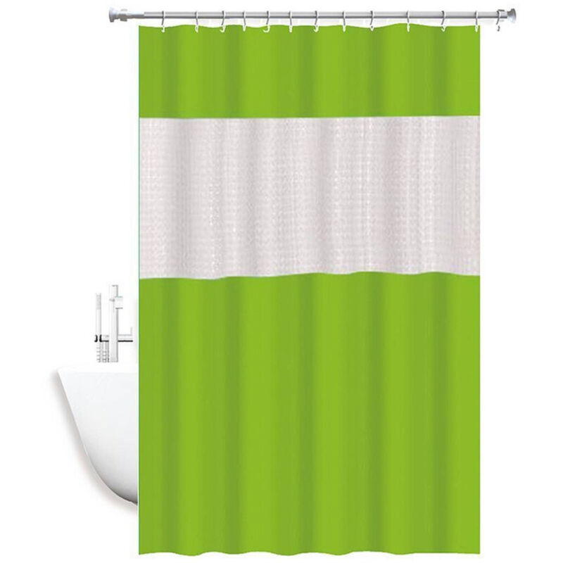 foto del prodotto trade shop traesio tenda doccia vasca impermeabile antimuffa verde 3d giuntura 180 x 200 cm 52133 