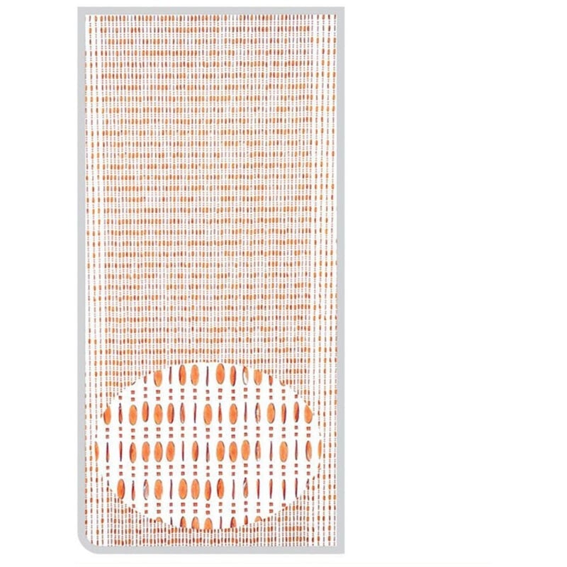 foto del prodotto trade shop traesio tenda moschiera con fili perline color cognac in pvc 120x230cm decoro tpl11 017331 