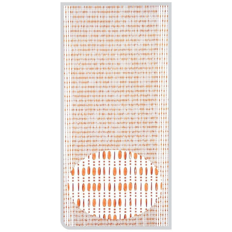 foto del prodotto trade shop traesio tenda moschiera con fili perline colore marrone in pvc 100x220 cm decoro tpl10 017330 