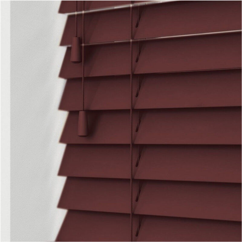 foto del prodotto trade shop traesio tenda veneziana da interno casa sole effetto legno colore marrone 120x160cm 