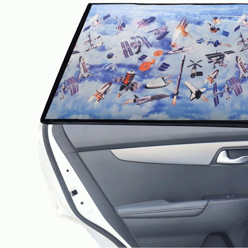 foto del prodotto trade shop traesio tendina parasole a rullo 58 x 125 cm tema spazio per auto finestrini parabrezza 