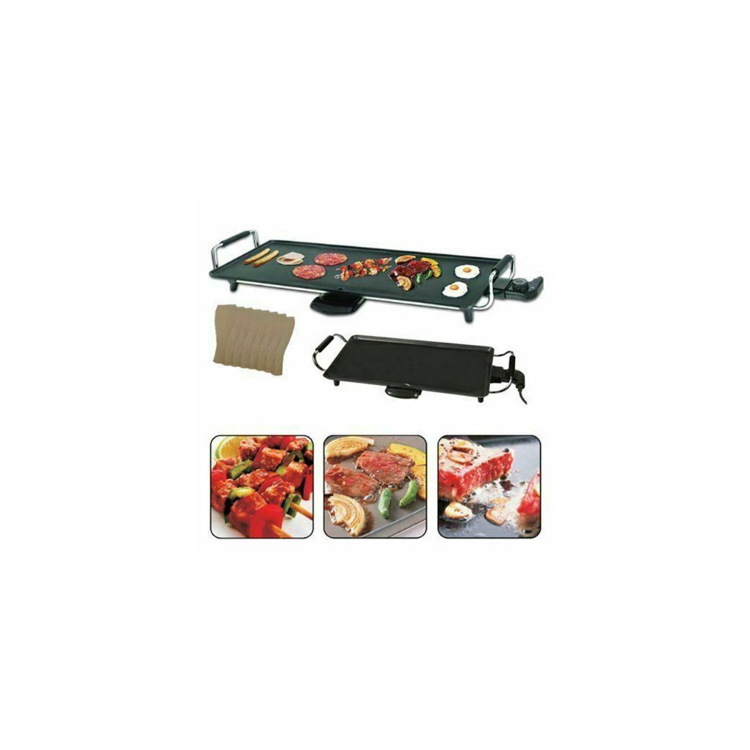 foto del prodotto trade shop traesio teppanyaki xl griglia piastra con rivestimento antiaderente tavolo riscaldante 