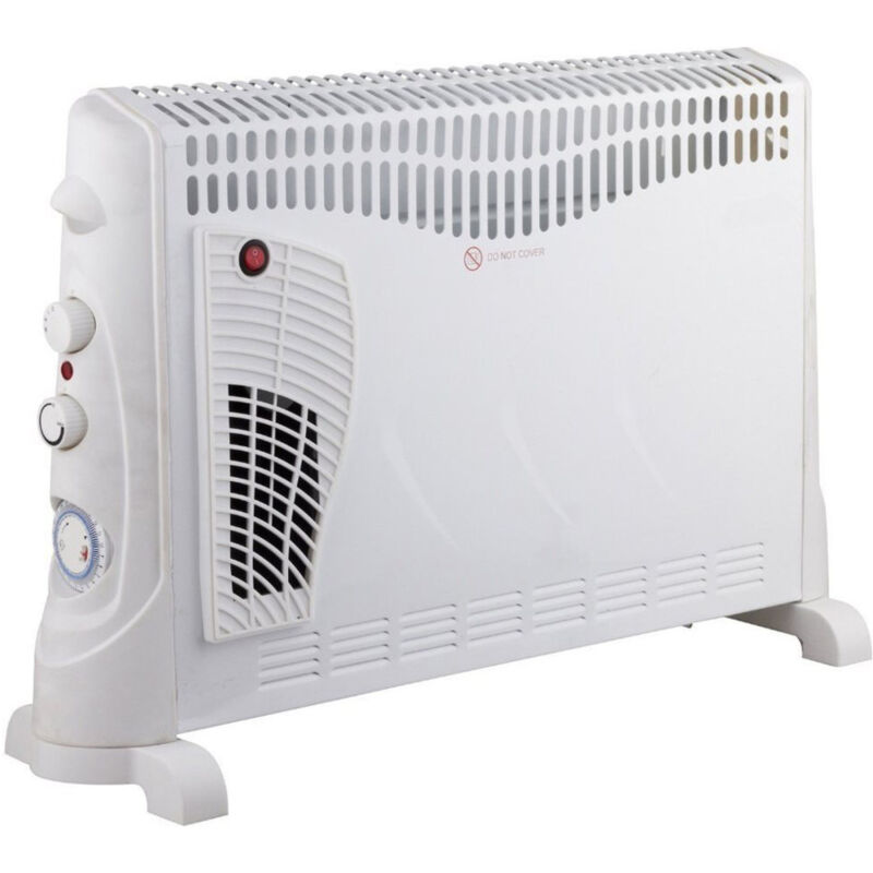 foto del prodotto trade shop traesio termoconvettore elettrico 2000 watt turbo termostato 3 livelli di potenza timer 