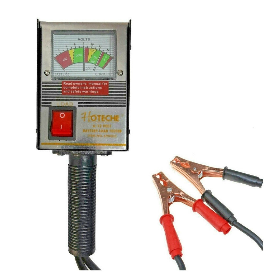 foto del prodotto trade shop traesio tester batteria analogico 6 12 volt per auto bus moto barca camion 125a 690403 