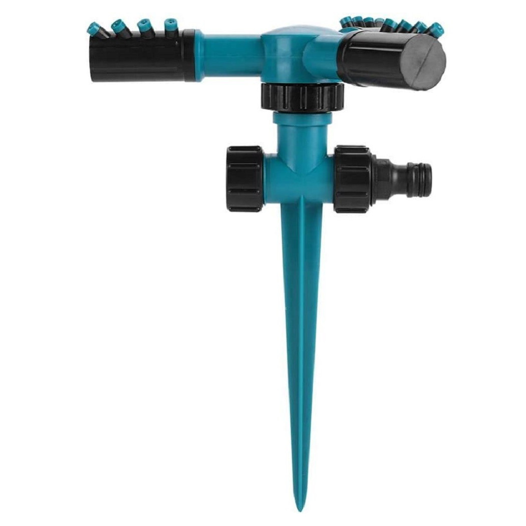 foto del prodotto trade shop traesio testine spruzzatore irrigatore rotante a 360 irrigazione automatica a 3 braccia 