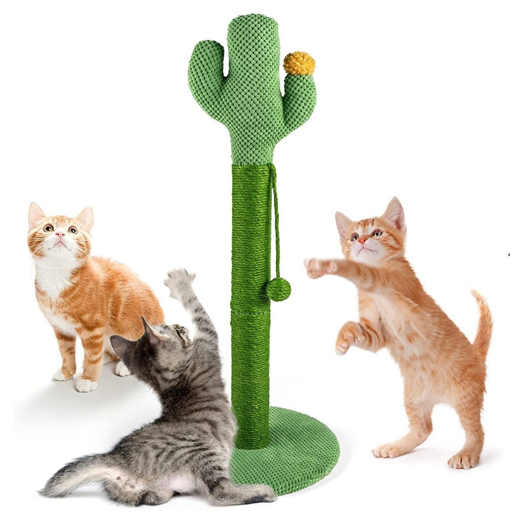 foto del prodotto trade shop traesio tiragraffi cactus 40 x 70 cm colonne albero per gatti palo in naturali sisal 