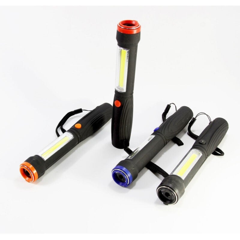 foto del prodotto trade shop traesio torcia lampada calamita strip led 1 led cob light luce bianca calamita 