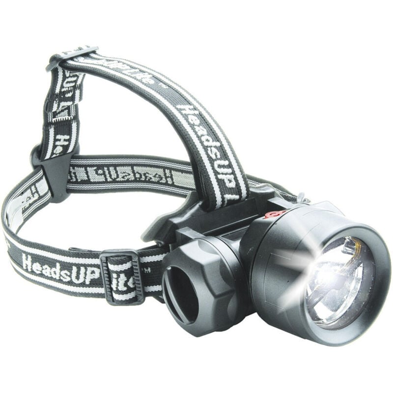 foto del prodotto trade shop traesio torcia lampada da testa frontale 6 led pesca grotte fascio luce waterproof 