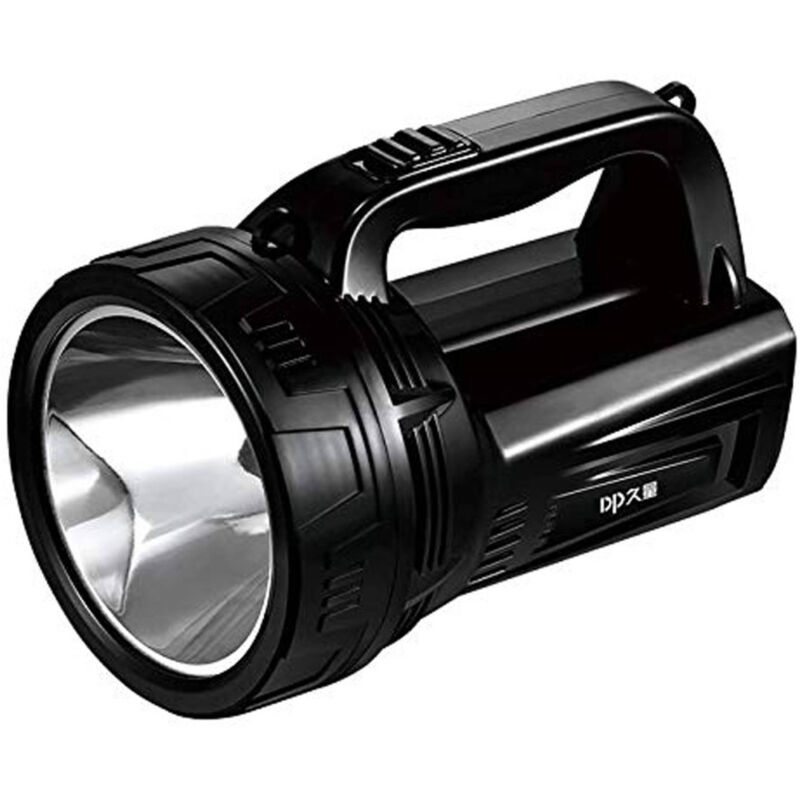foto del prodotto trade shop traesio torcia lampada luce emergenza faro portatile led 3w batteria doppia impugnatura 